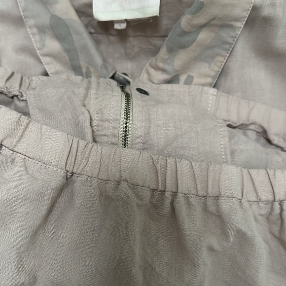 Anthropologie Hei Hei Ronan Camo print cropped linen jacket L - Picture 14 of 15